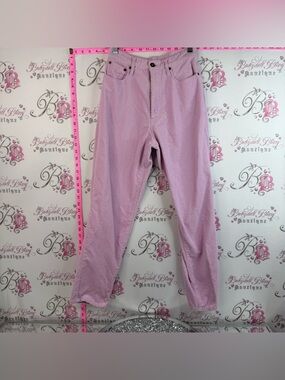 Page Boy Women’s Lilac Wide Leg Jeans - Stylish Flare Corduroy Lightweight